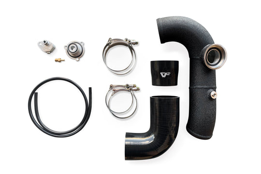 CVF ALUMINUM INTERCOOLER CHARGE PIPE KIT WITH HKS FLANGE FORD FOCUS ST