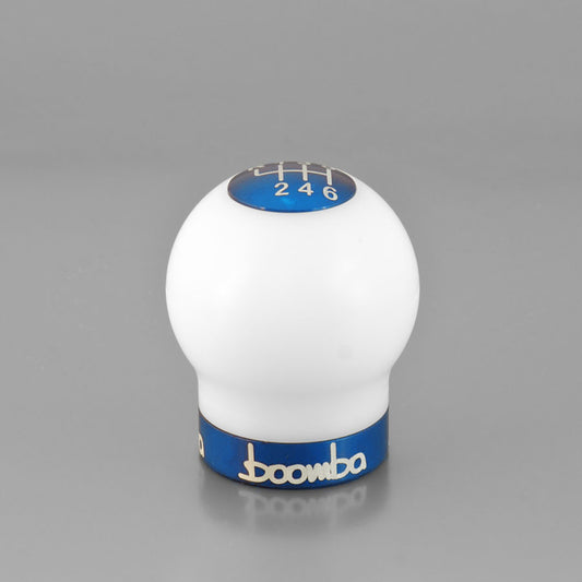 BOOMBA FORD FOCUS ST SHIFT KNOB WHITE W/BLUE